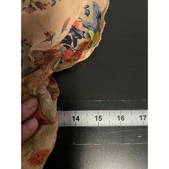 Anthropologie Staring at Stars Womens Jumpsuit Sz 6 Floral Viscose Wide Leg Boho - Picture 6 of 8